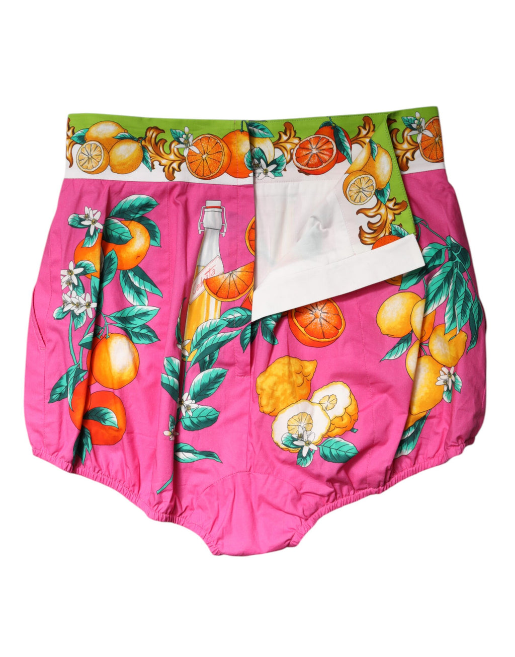 Dolce & Gabbana Rosa bedruckte Hot Pants mit hoher Taille Shorts