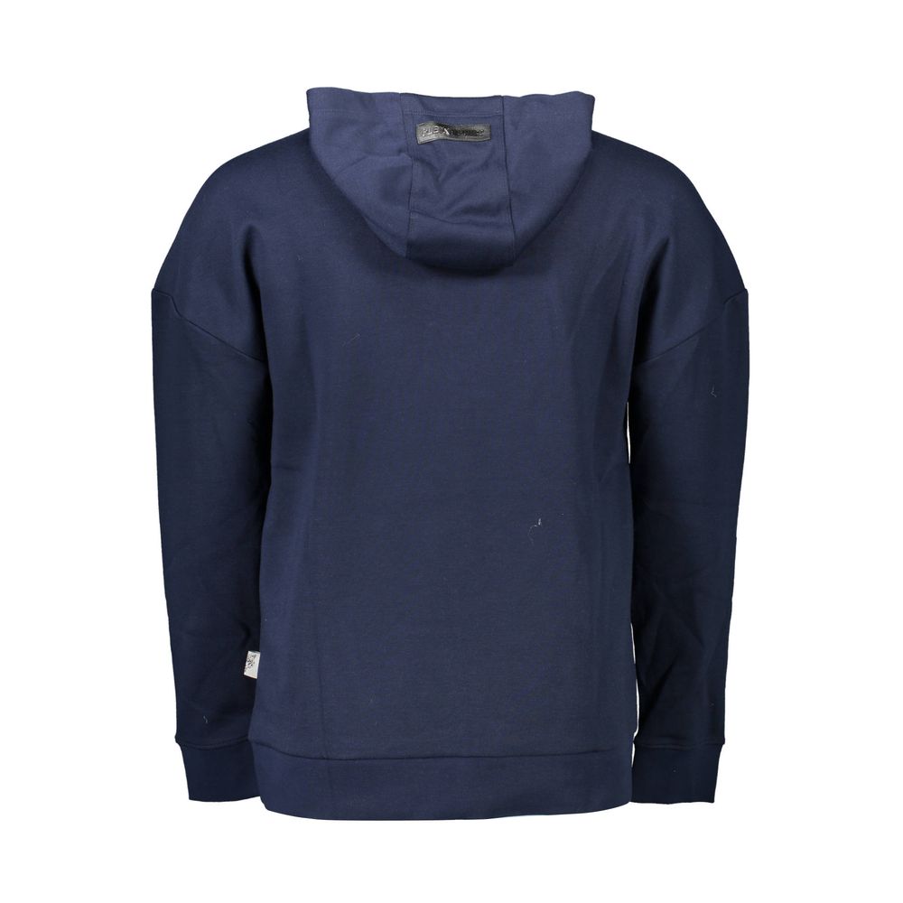 Plein Sport Blauer Baumwollpullover für Männer