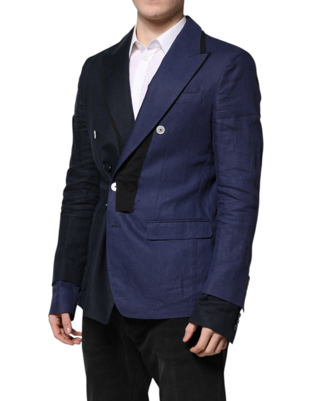 Dolce & Gabbana Donkerblauwe Double Breasted Pakjas Blazer