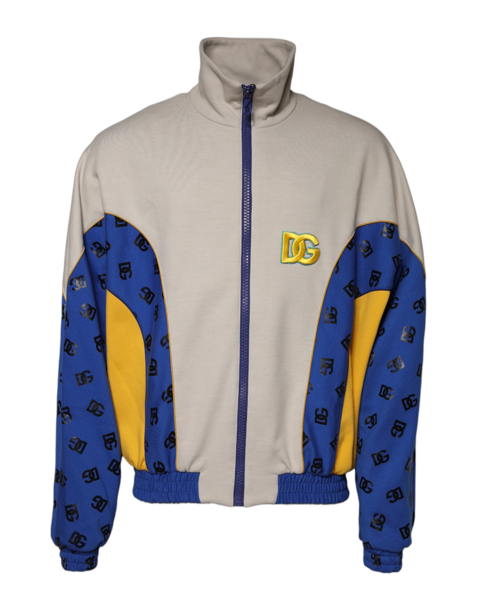 Dolce & Gabbana Multicolor Polyester Bomberjacke mit durchgehendem Reißverschluss