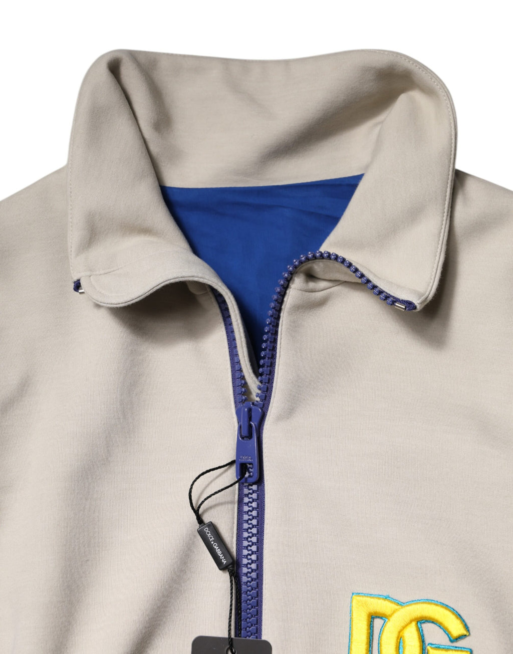 Dolce & Gabbana Multicolor Polyester Bomberjacke mit durchgehendem Reißverschluss