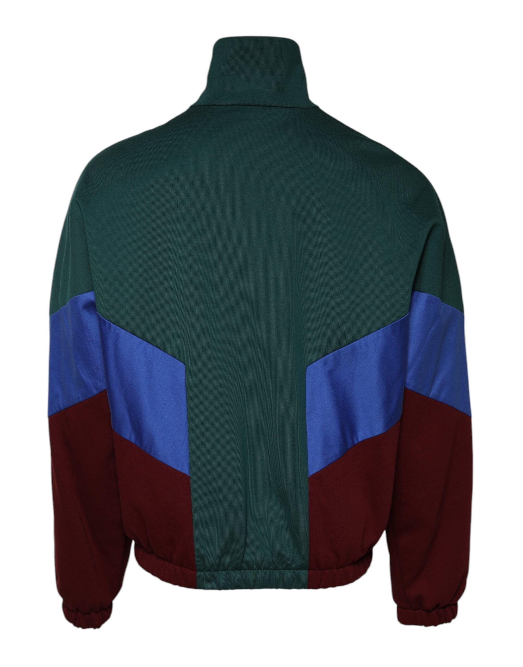 Dolce & Gabbana Multicolor Baumwolle Logo Full Zip Jacke