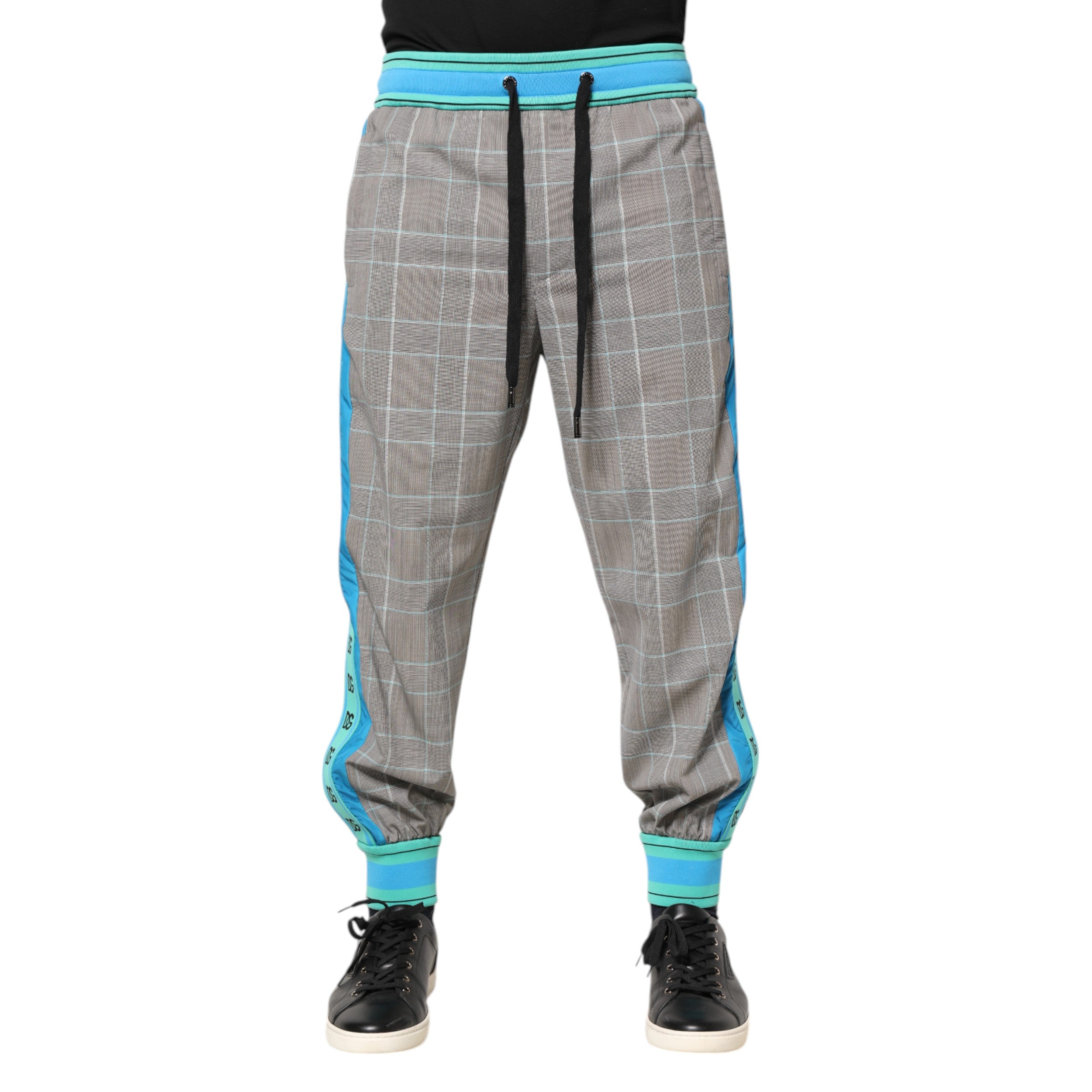 Dolce & Gabbana Multicolor Baumwolle Männer Jogger Sweatpants Hosen