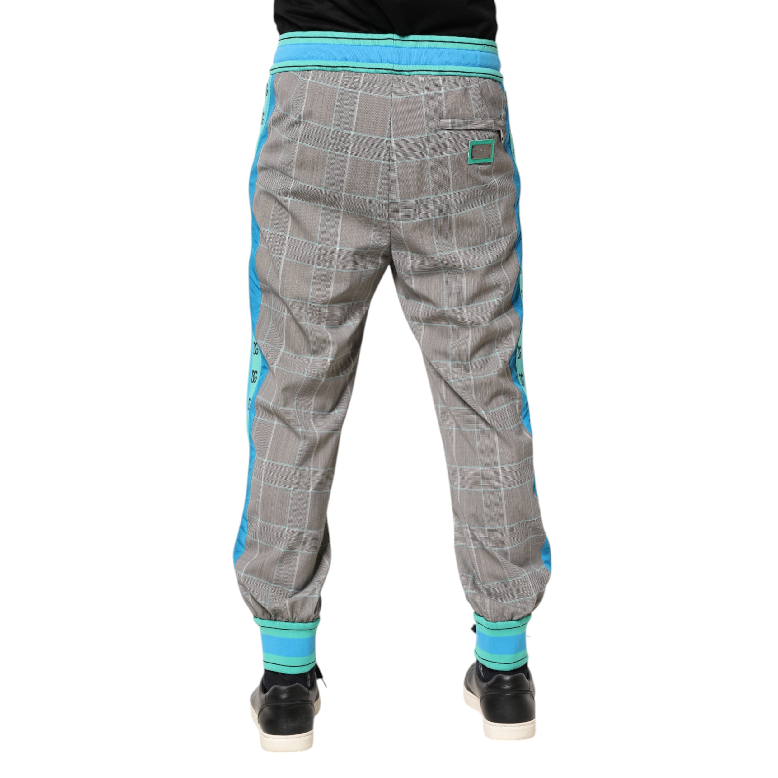 Dolce & Gabbana Multicolor Baumwolle Männer Jogger Sweatpants Hosen