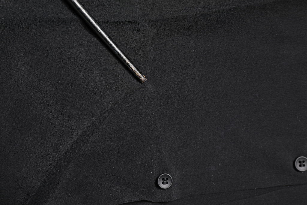 Dolce & Gabbana Schwarzes Seidenhemd GOLD mit langen Ärmeln