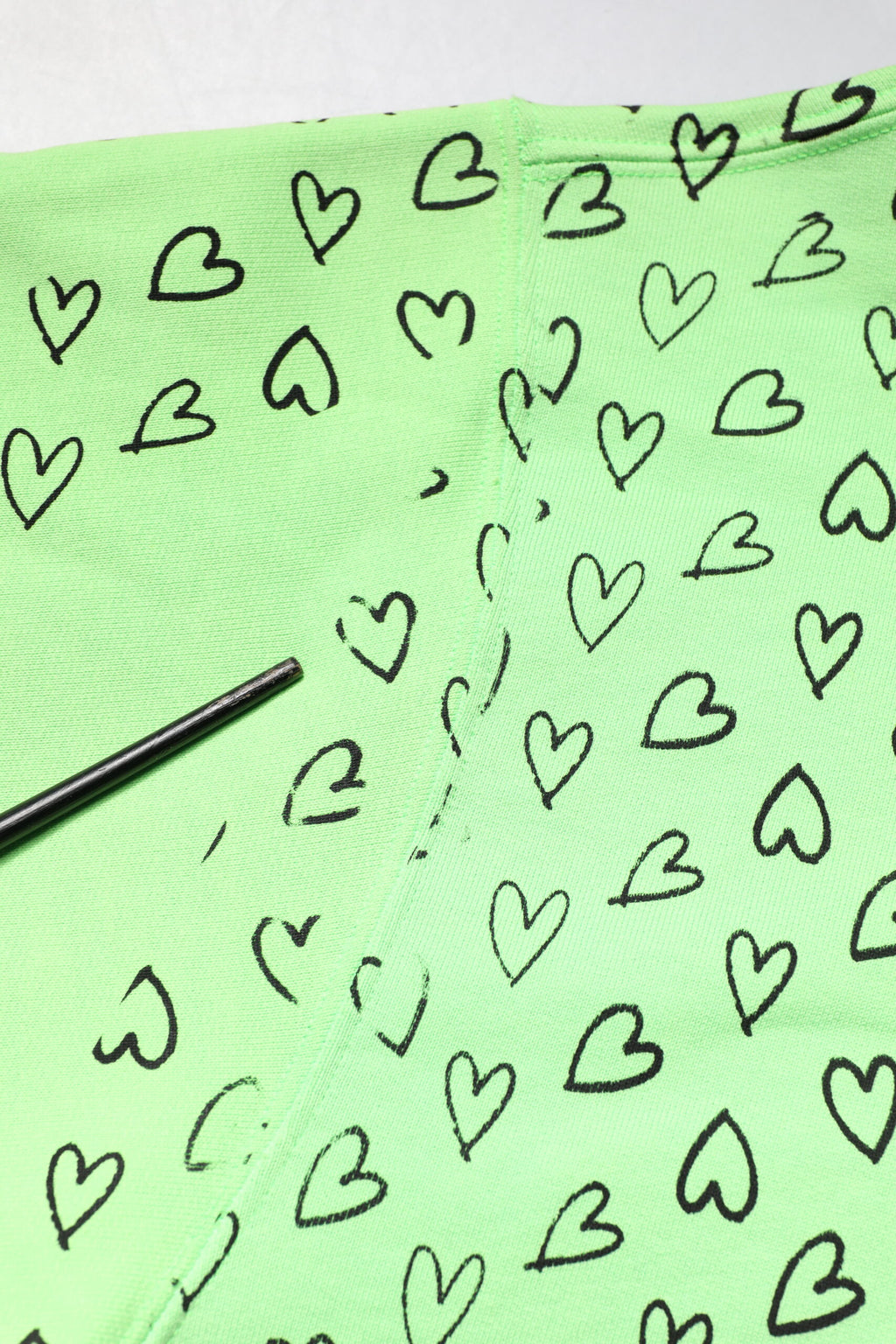 Dolce & Gabbana Grüner Kapuzenpullover mit Herz-Logo aus Baumwolle