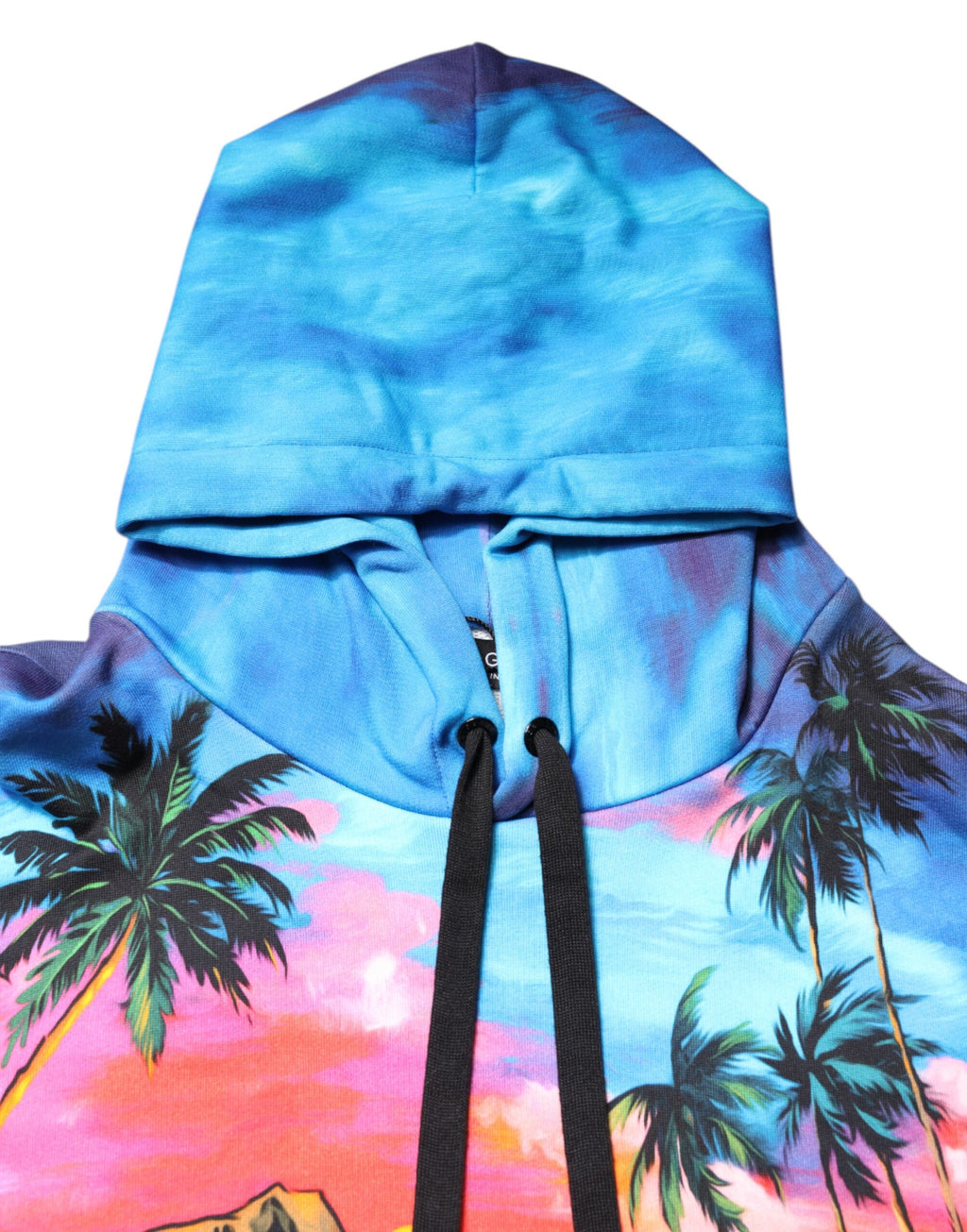 Dolce & Gabbana Multicolor Print Sweatshirt mit Kapuze Pullover