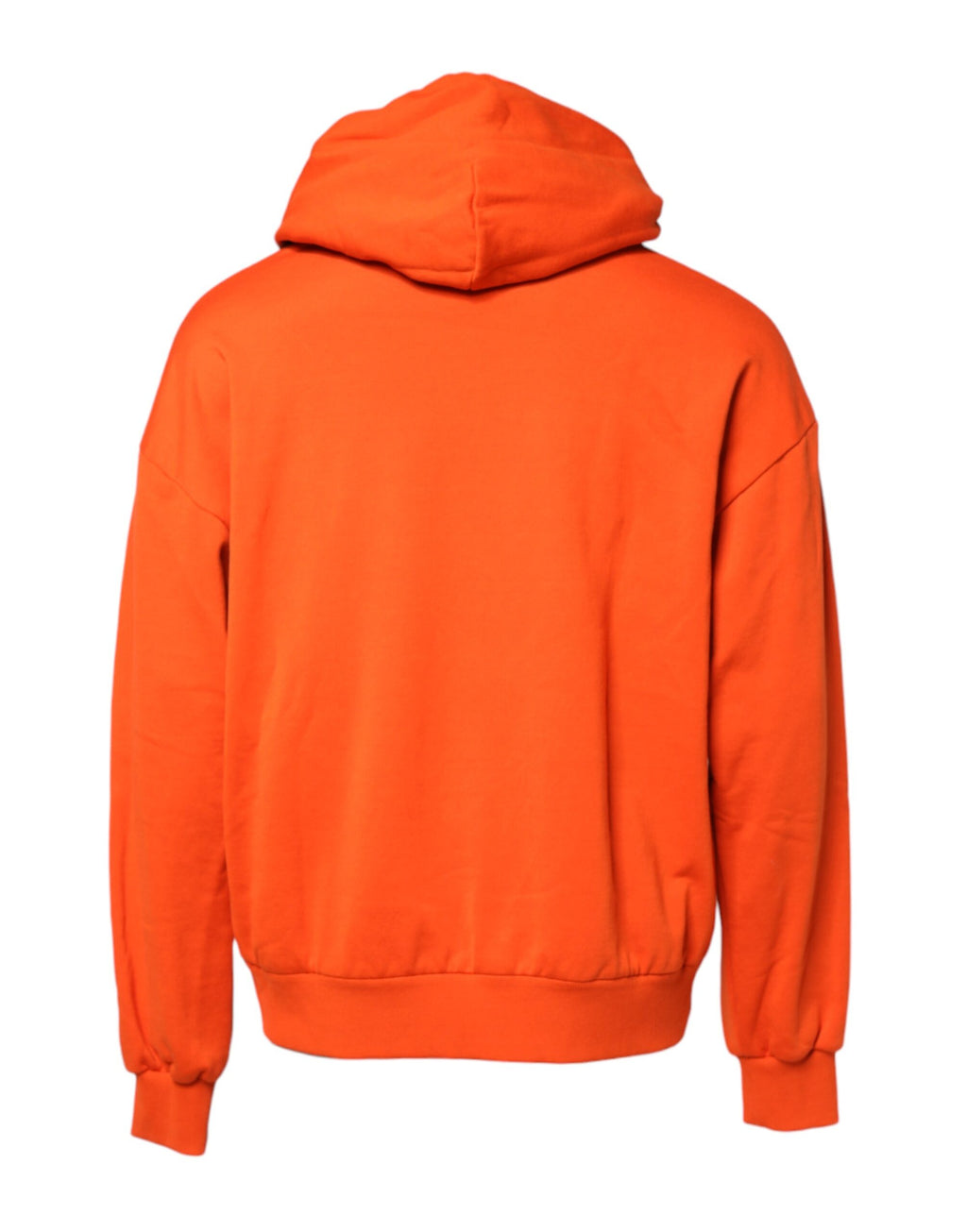 Dolce & Gabbana Orange Baumwolle mit Kapuze Männer Sweatshirt Pullover