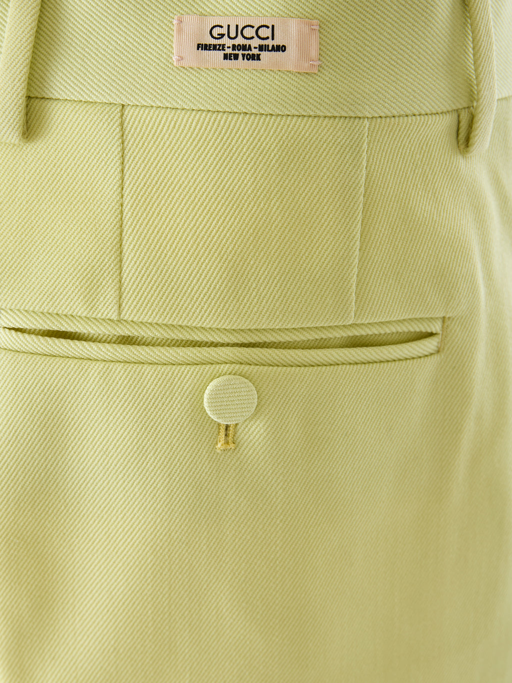 Gucci Limonengelbe Polyester-Hose