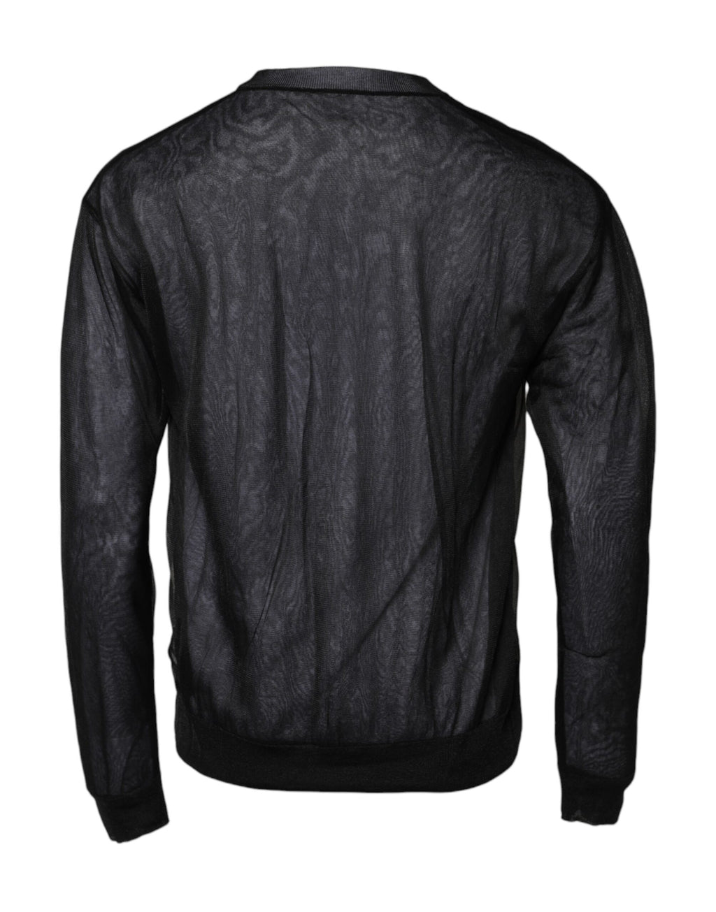 Dolce & Gabbana Schwarzer weißer Logo-Strickpullover