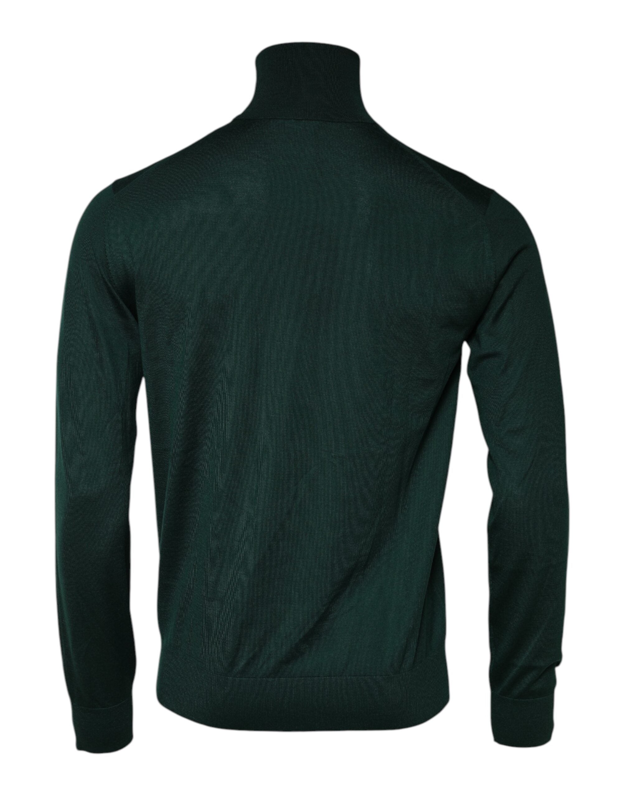 Dolce & Gabbana Grüner Kaschmir-Strickpullover für Männer