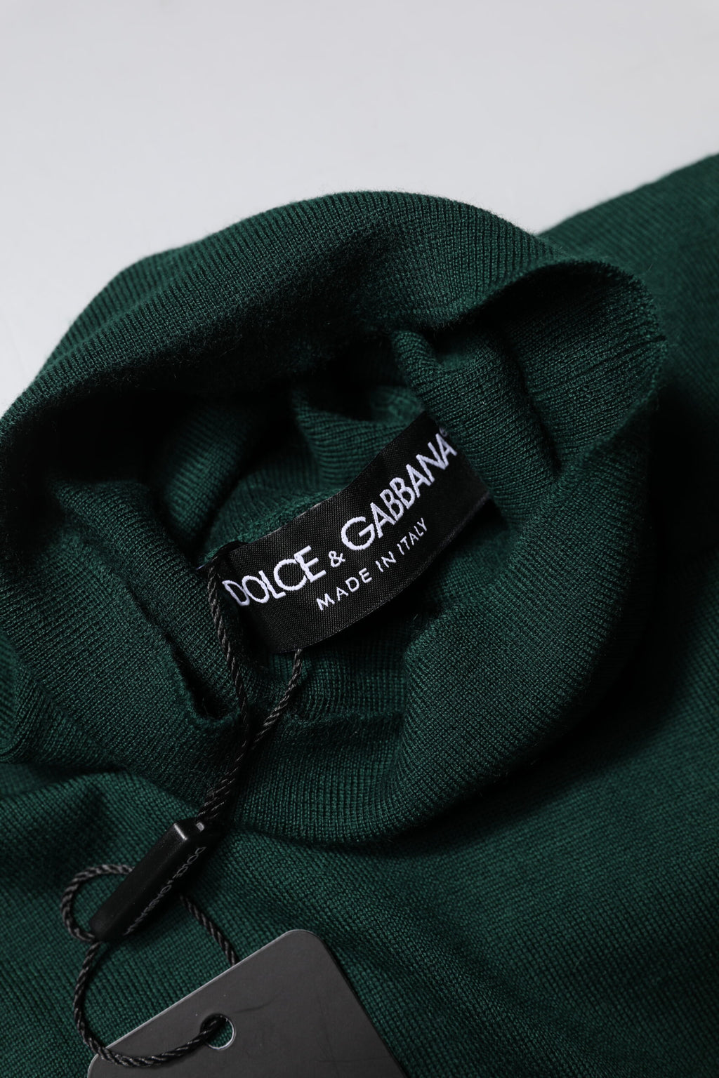 Dolce & Gabbana Grüner Kaschmir-Strickpullover für Männer