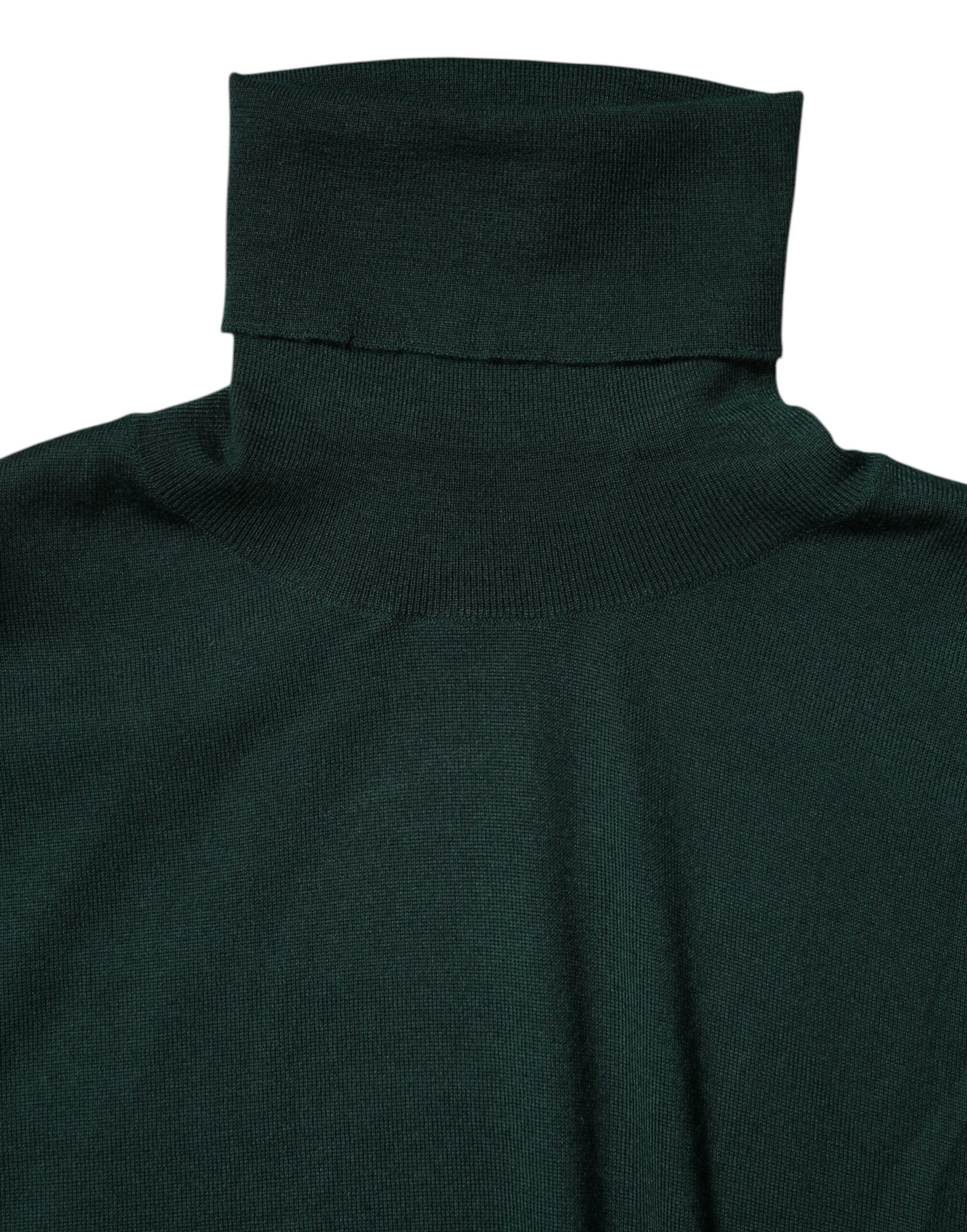 Dolce & Gabbana Grüner Kaschmir-Strickpullover für Männer