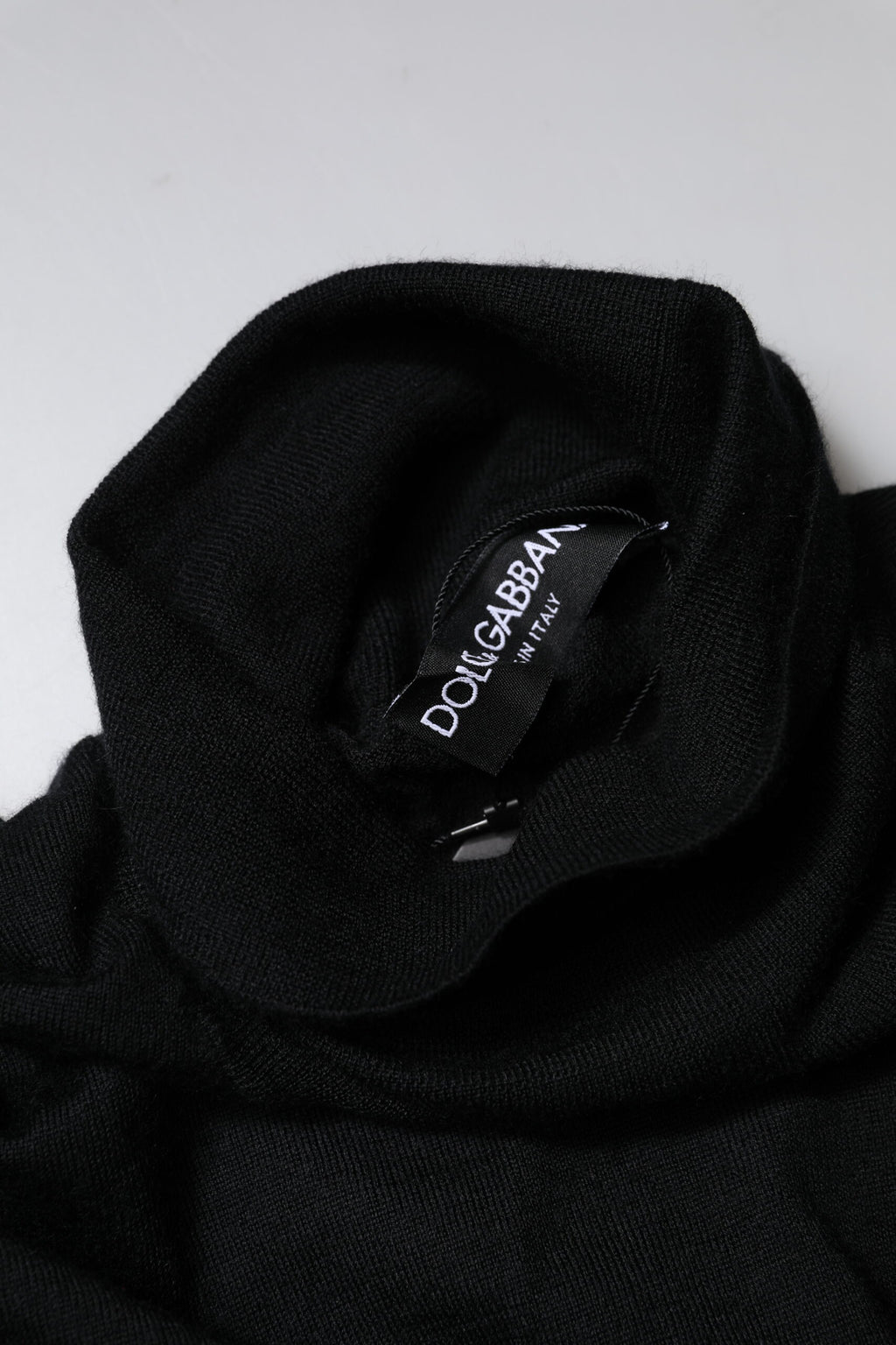 Dolce & Gabbana Schwarzer Kaschmir-Strickpullover für Männer