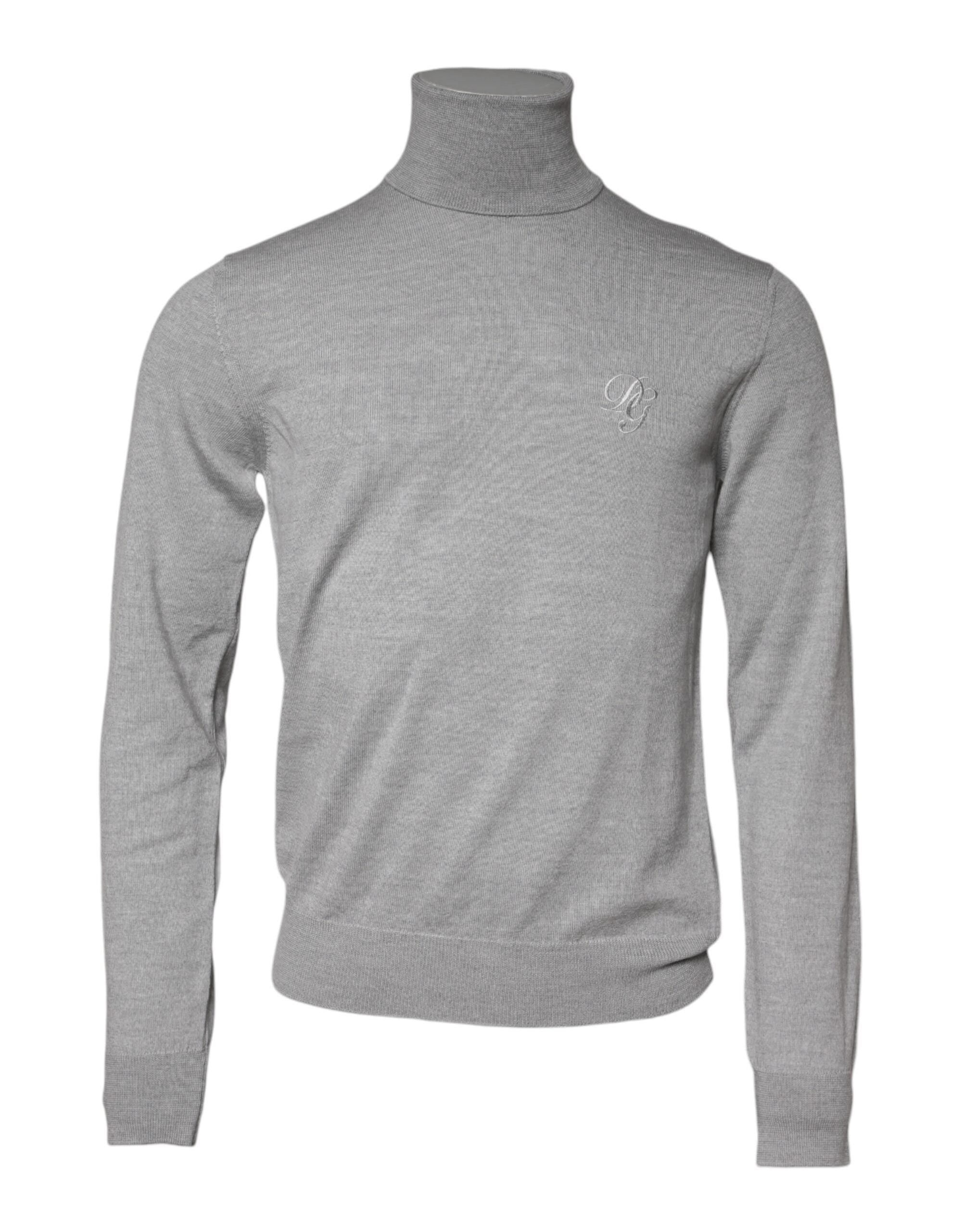 Dolce & Gabbana Grauer Pullover aus Wolle für Männer