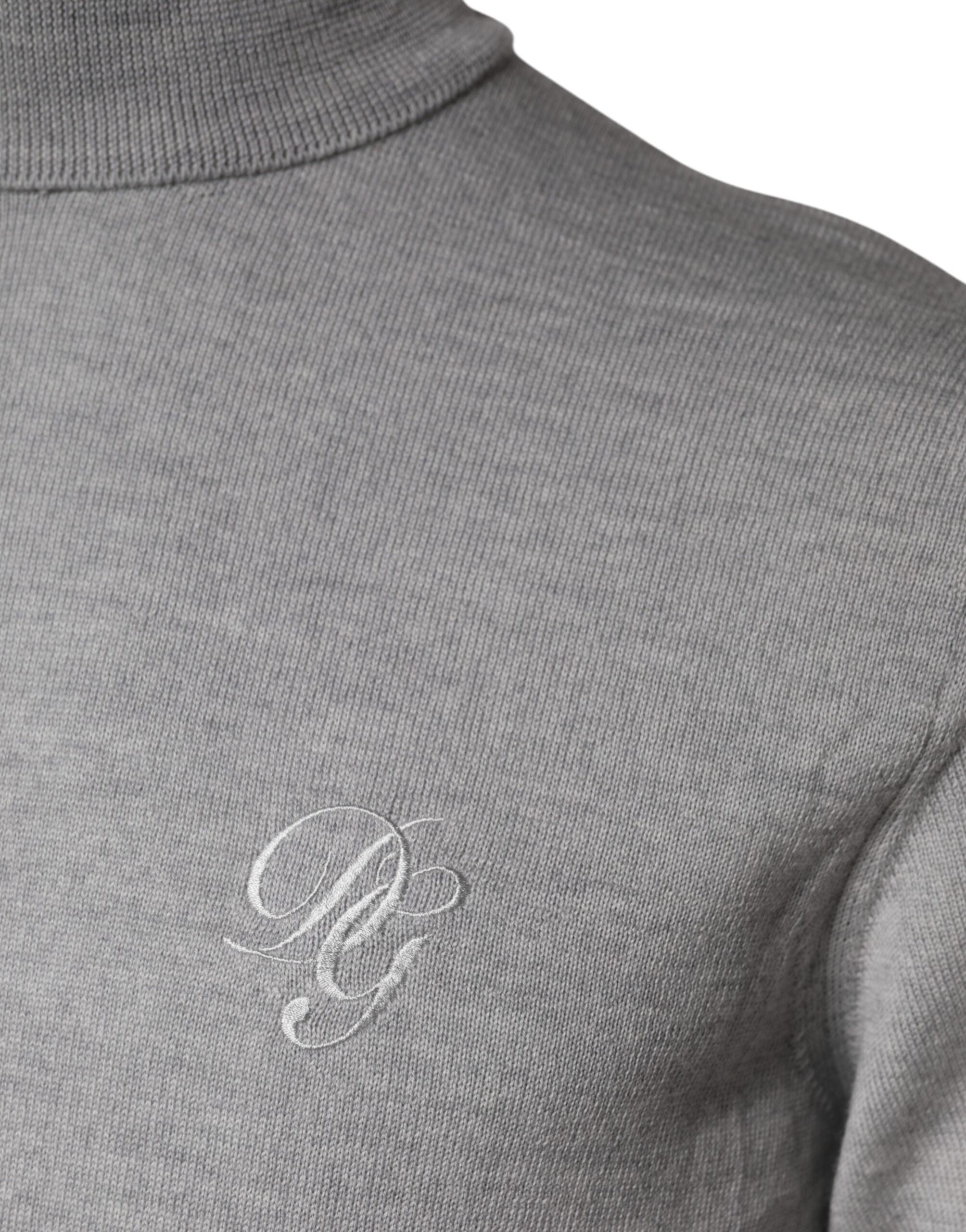 Dolce & Gabbana Grauer Pullover aus Wolle für Männer