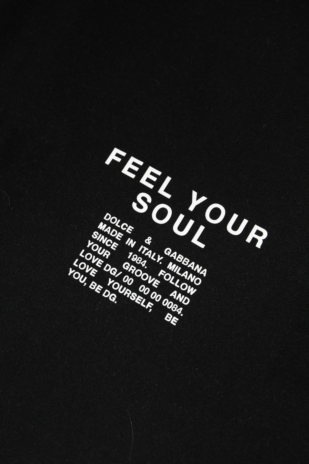 Dolce & Gabbana Schwarzer Logo-Strickpullover aus Baumwolle