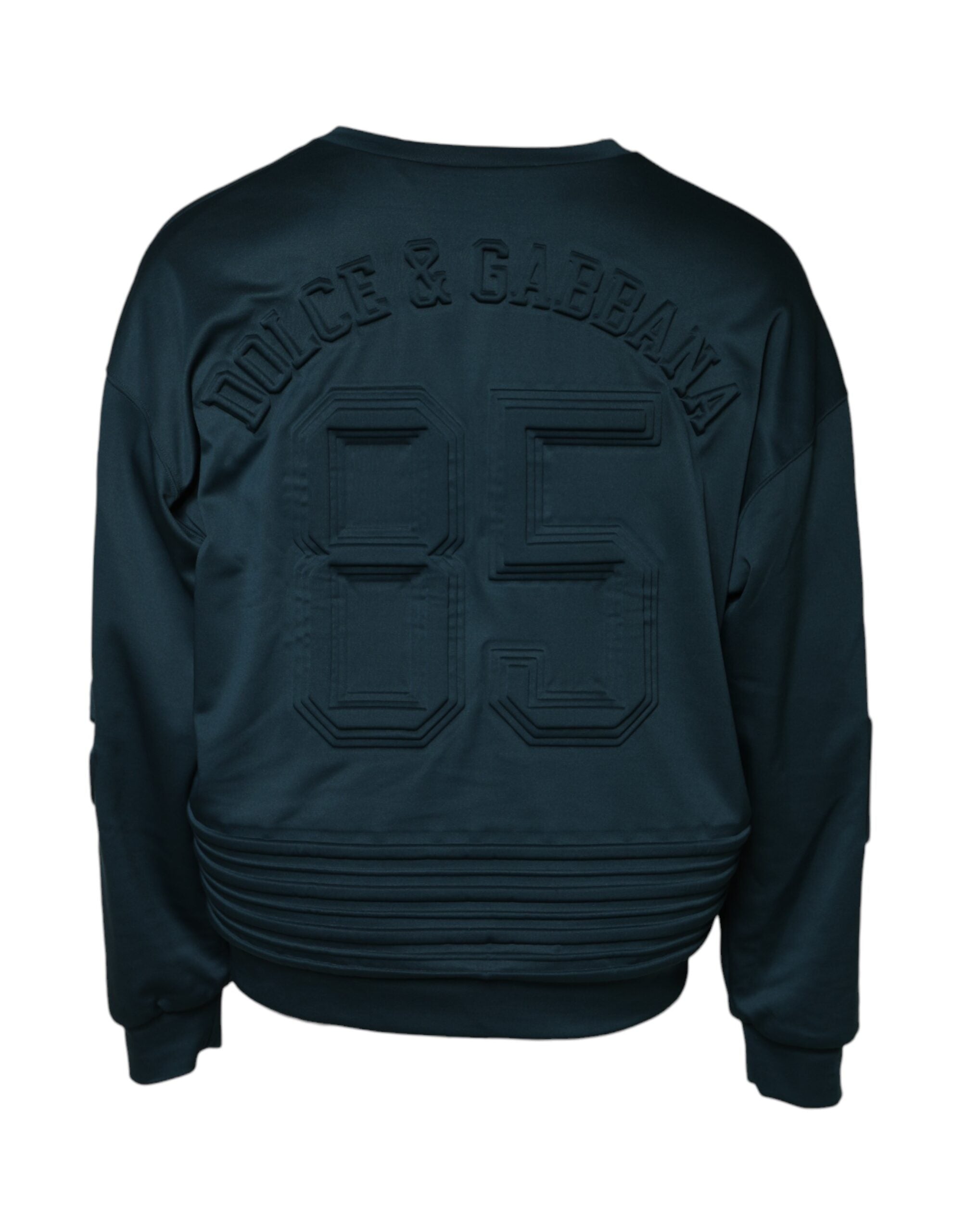 Dolce & Gabbana Pullover mit geprägtem Logo in Dunkelgrün