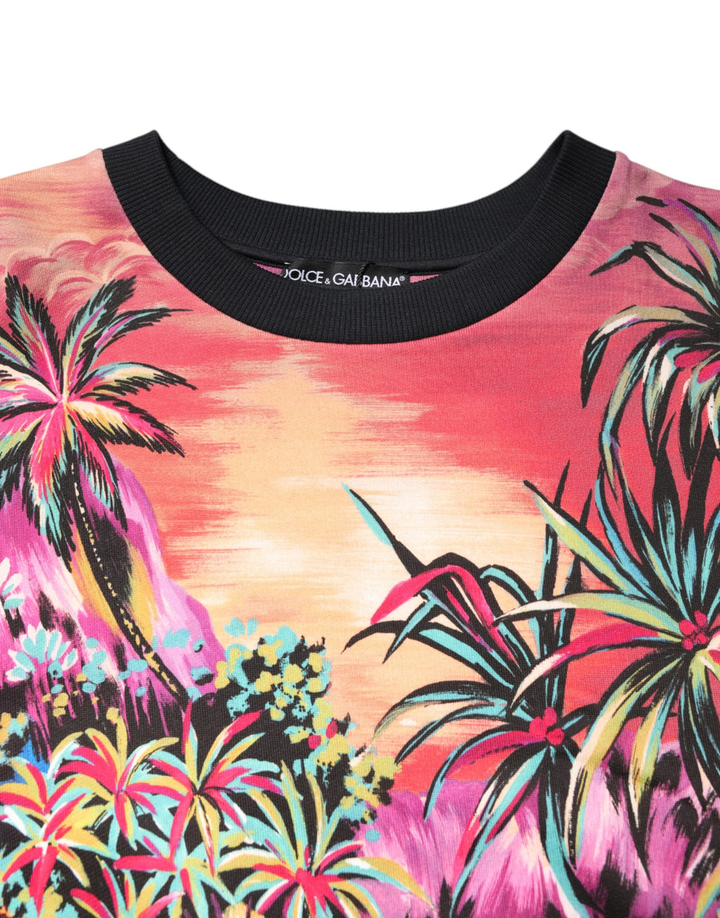 Dolce & Gabbana Pullover mit Rundhalsausschnitt und Multicolor-Druck