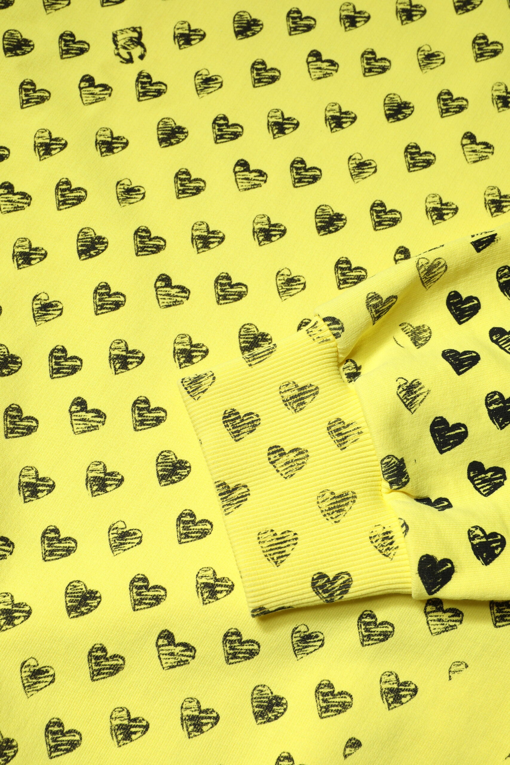 Dolce & Gabbana Gelbes Herz Rundhalsausschnitt Männer Pullover Pullover