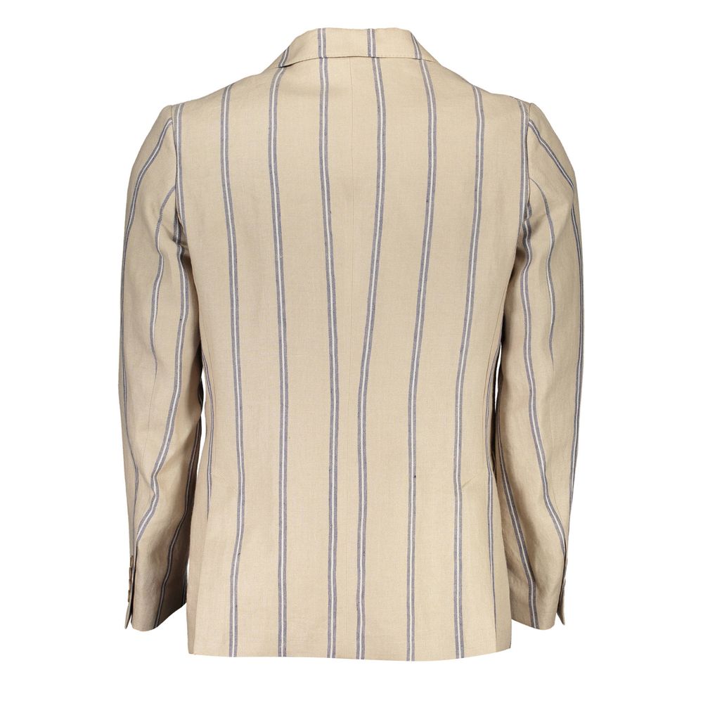 Gant Beige Leinen Herren Jacke