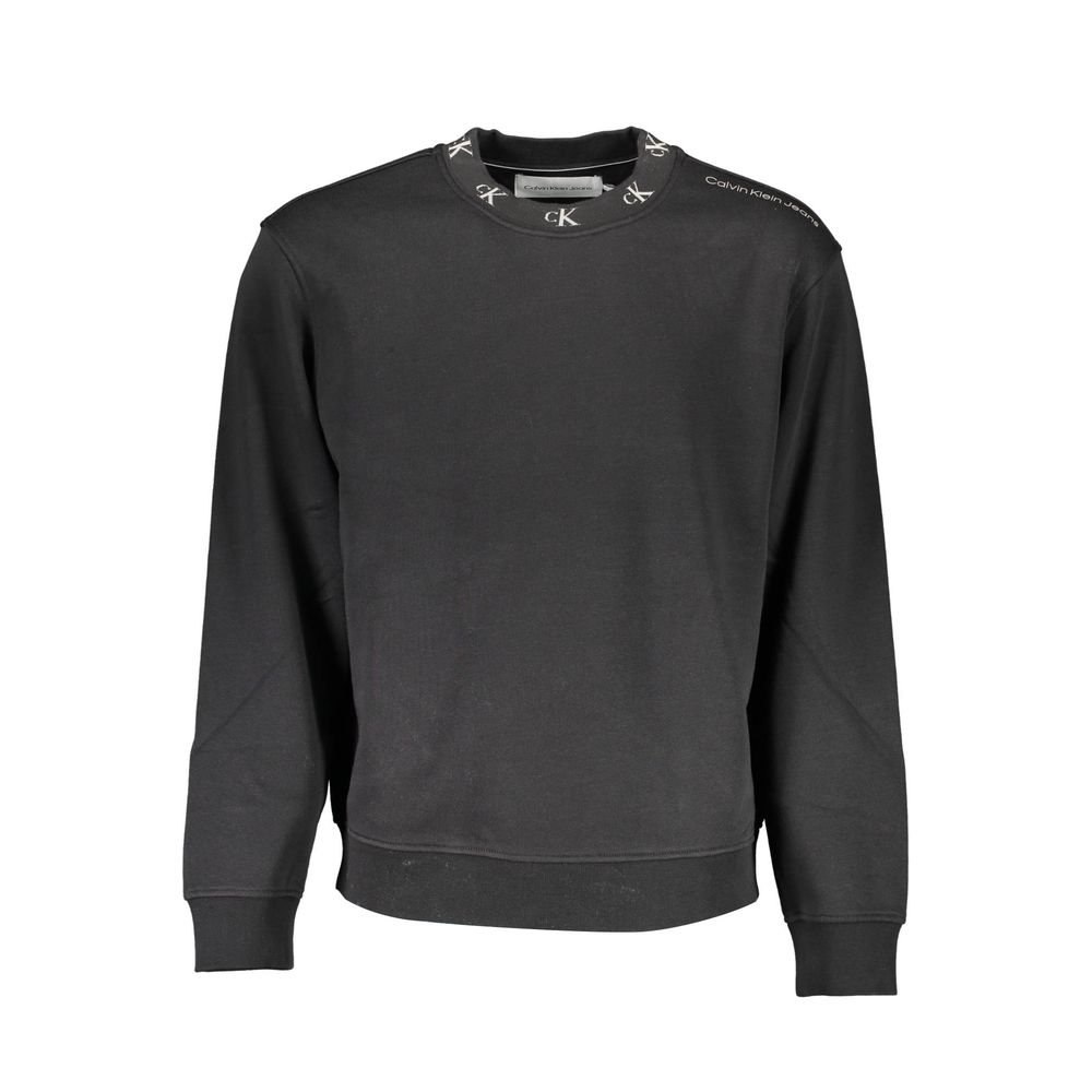 Calvin Klein Schwarzer Baumwollpullover für Männer