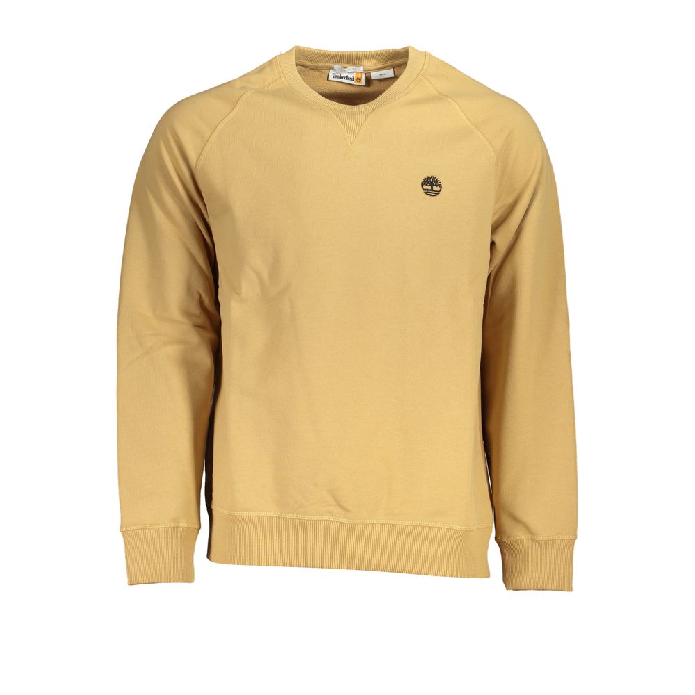 Timberland Beigefarbenes Sweatshirt mit gesticktem Rundhalsausschnitt