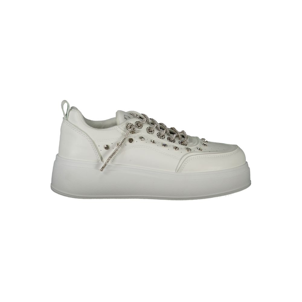 Laura Biagiotti Weißes Polyethylen Damen Sneaker