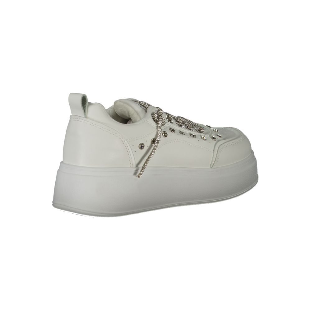 Laura Biagiotti Weißes Polyethylen Damen Sneaker