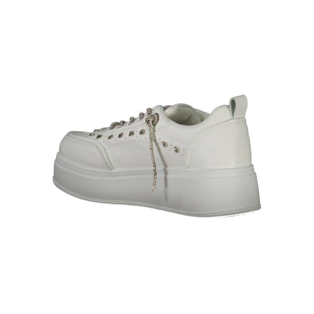 Laura Biagiotti Weißes Polyethylen Damen Sneaker