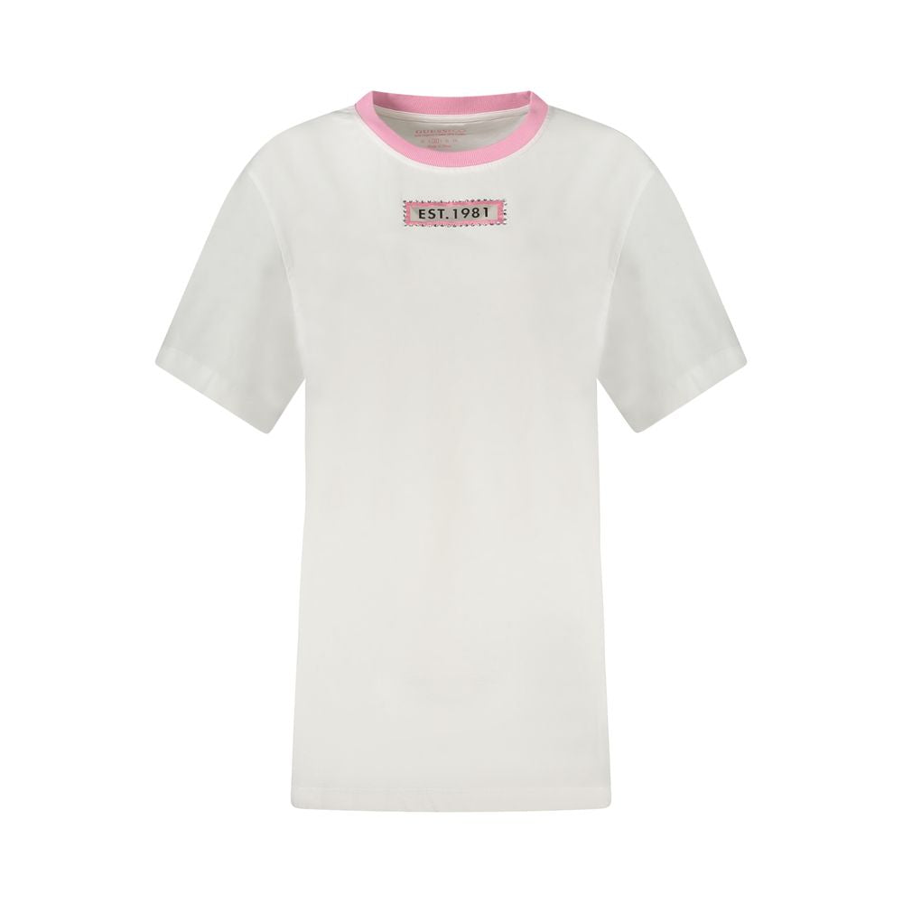 Guess Jeans Weißes Baumwoll-Top für Frauen