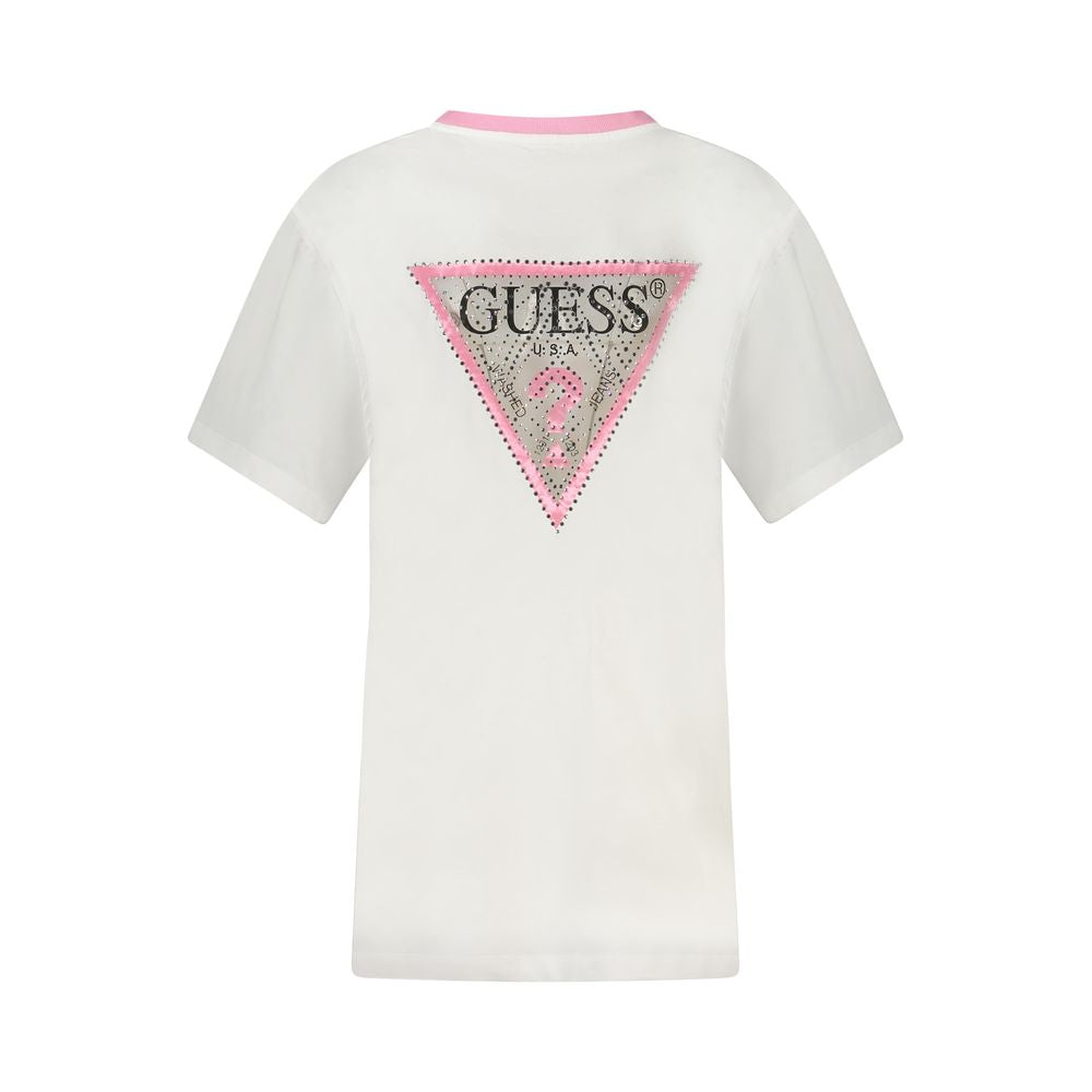 Guess Jeans Weißes Baumwoll-Top für Frauen