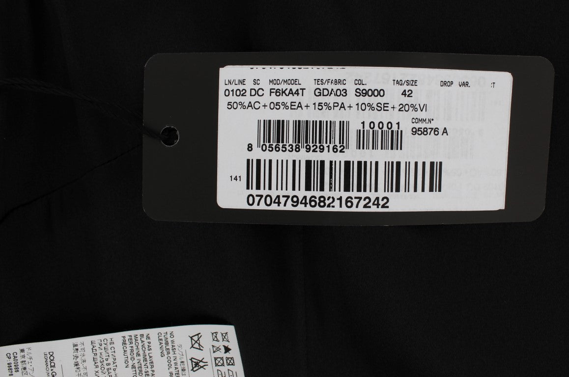 Dolce & Gabbana Rosa geblümtes langes Maxikleid mit Etui