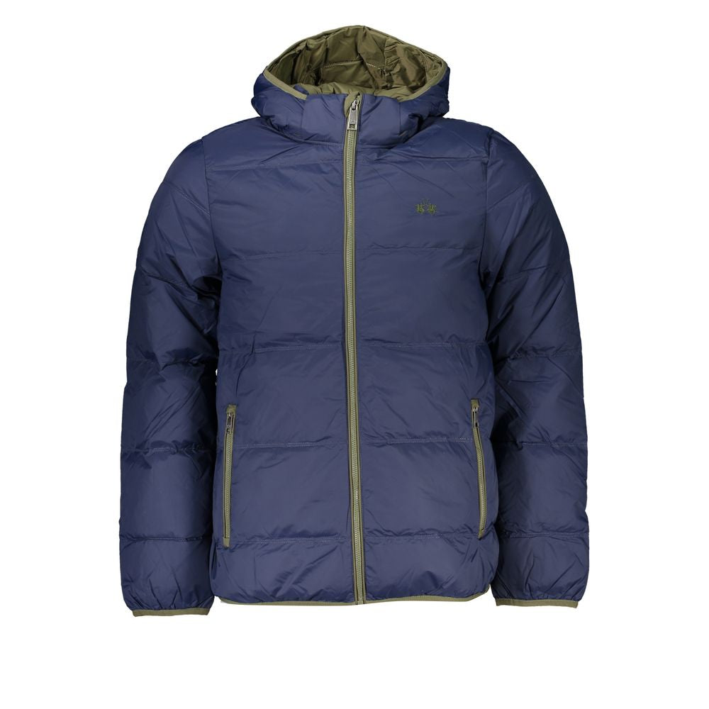 La Martina Blaue Polyamid Herren Jacke