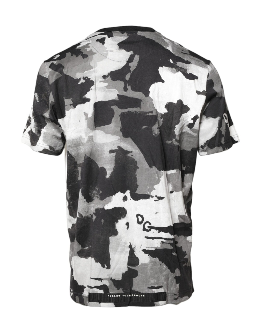 Dolce & Gabbana Multicolor Camouflage T-Shirt mit Rundhalsausschnitt