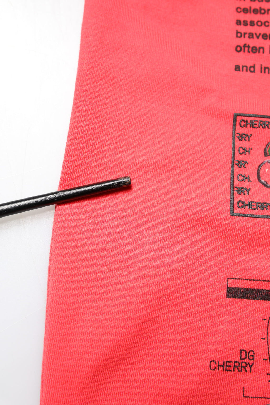 Dolce & Gabbana Rotes T-Shirt mit Rundhalsausschnitt und Schriftzug aus Baumwolle