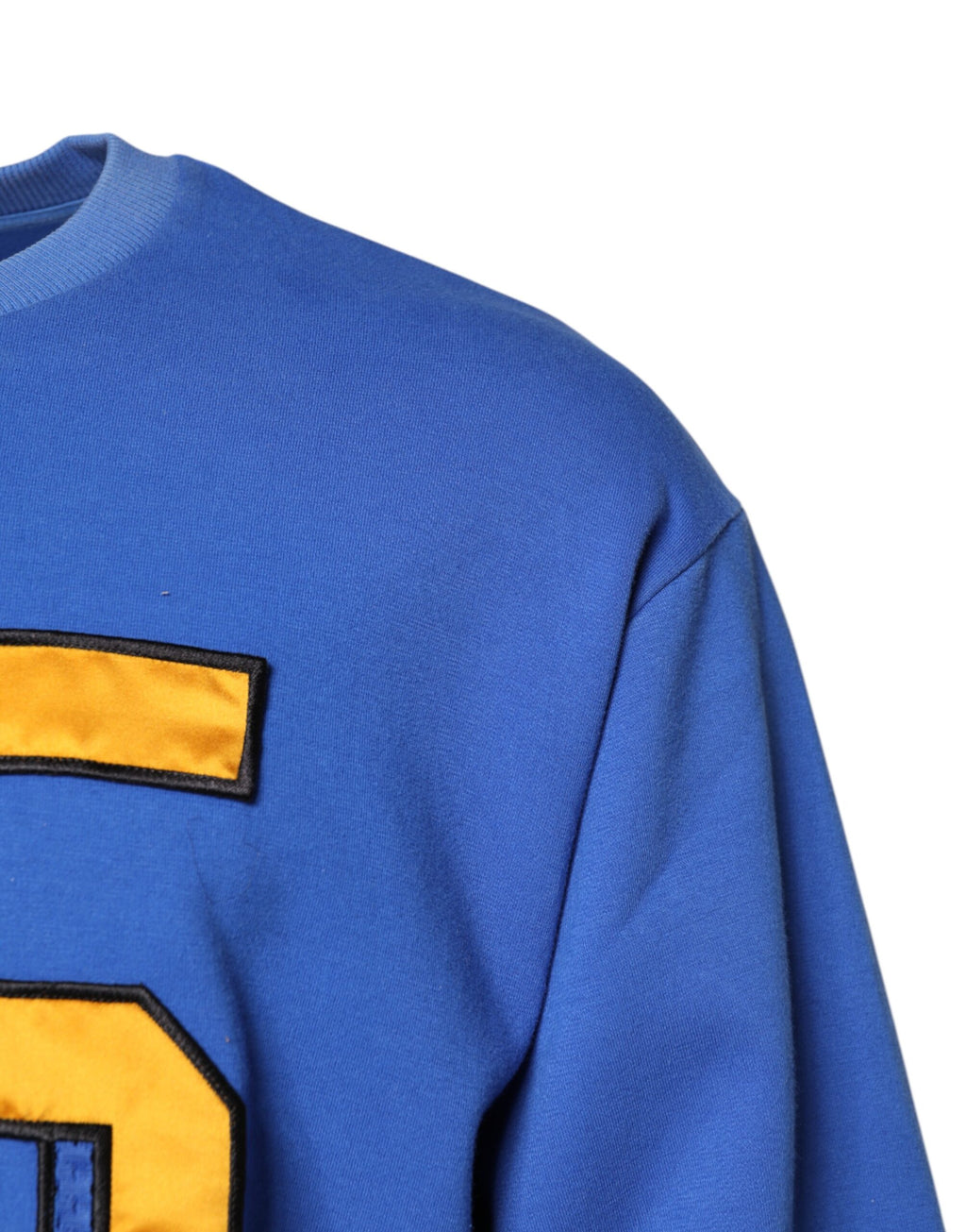 Dolce & Gabbana Blau bedrucktes T-Shirt mit Rundhalsausschnitt aus Baumwolle