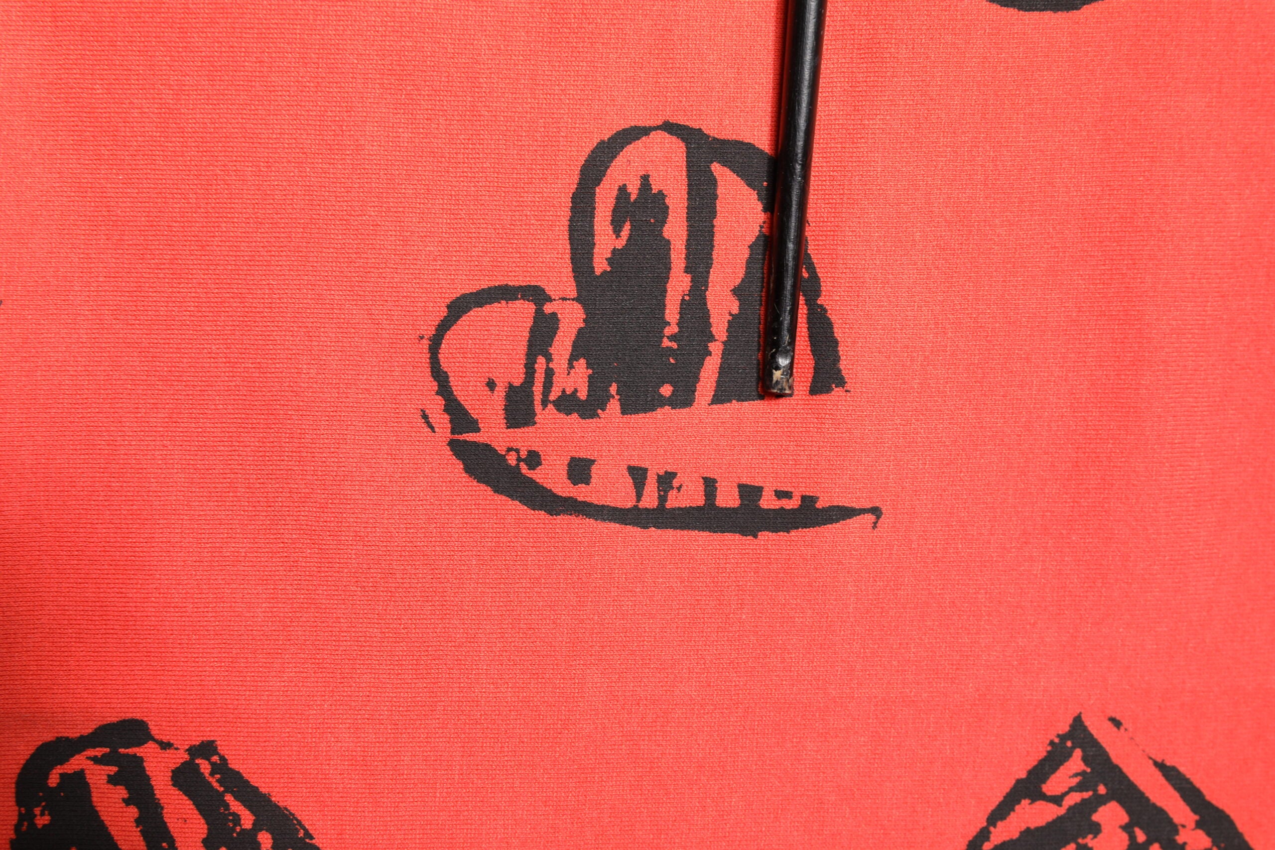 Dolce & Gabbana Rotes Baumwoll-T-Shirt mit kurzen Ärmeln und DG Heart Logo