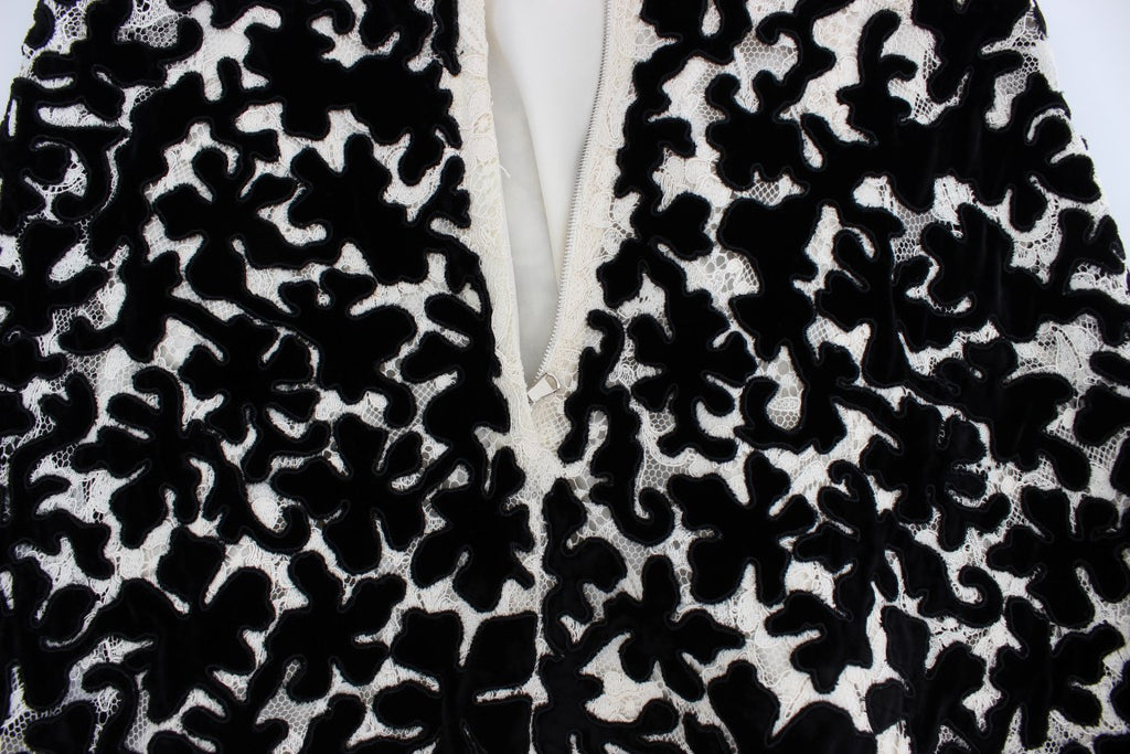 Dolce & Gabbana Langes Ball-Maxikleid mit floraler Spitze Ricamo