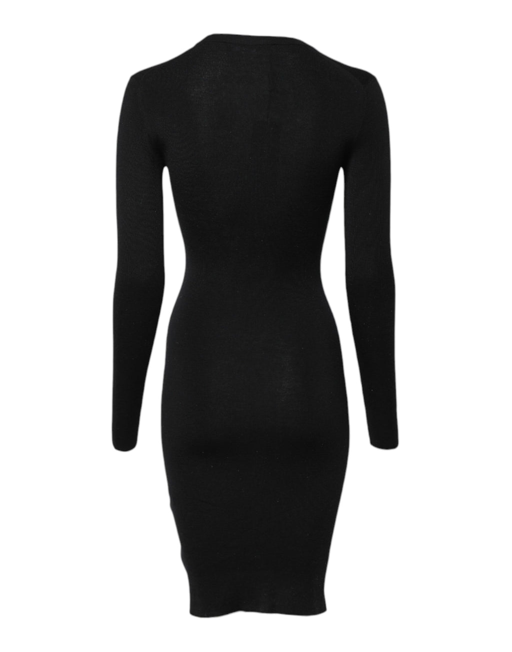 Dolce & Gabbana Schwarzes langärmeliges Bodycon Etuikleid