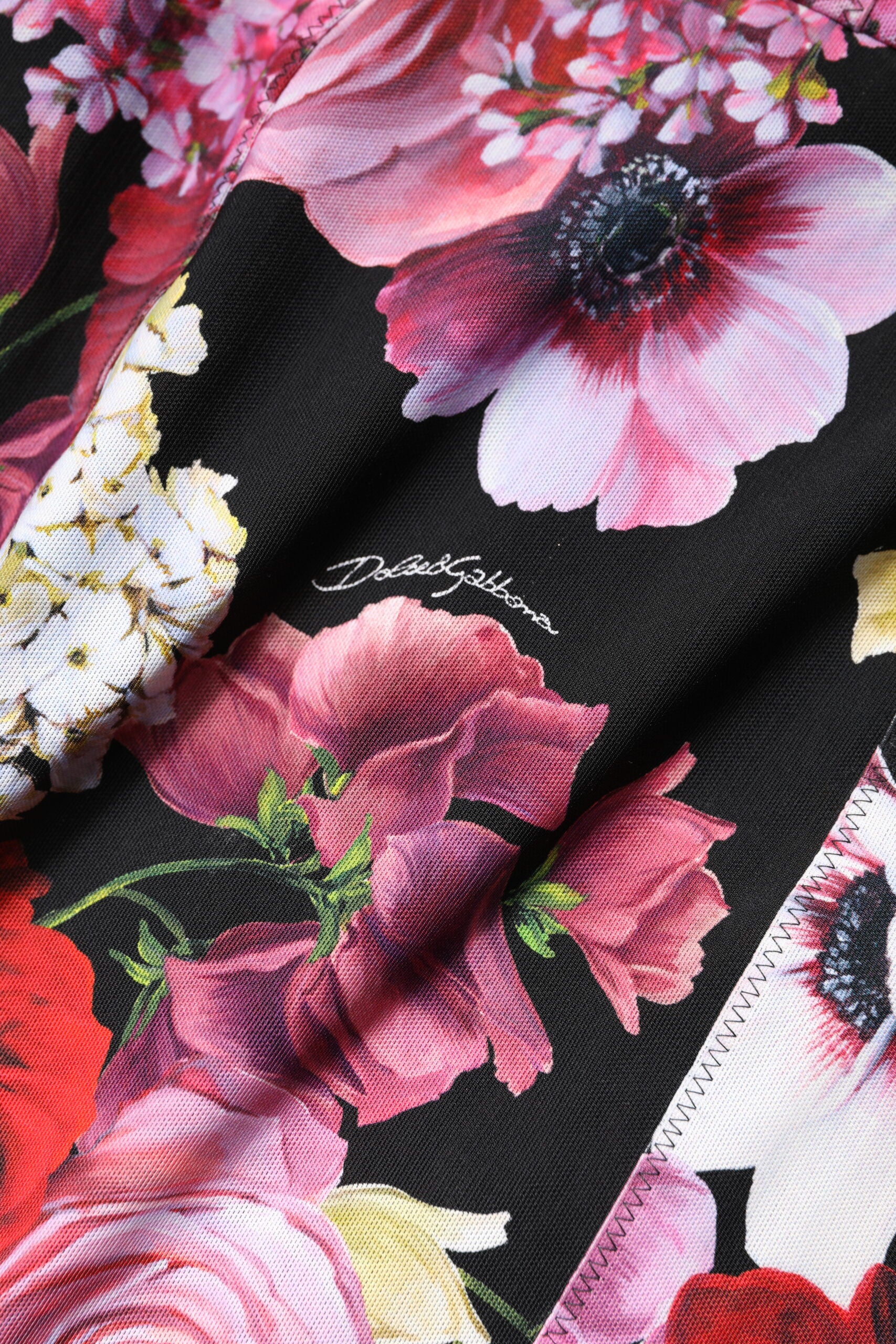 Dolce & Gabbana Multicolor Ortensia Patchwork Etuikleid