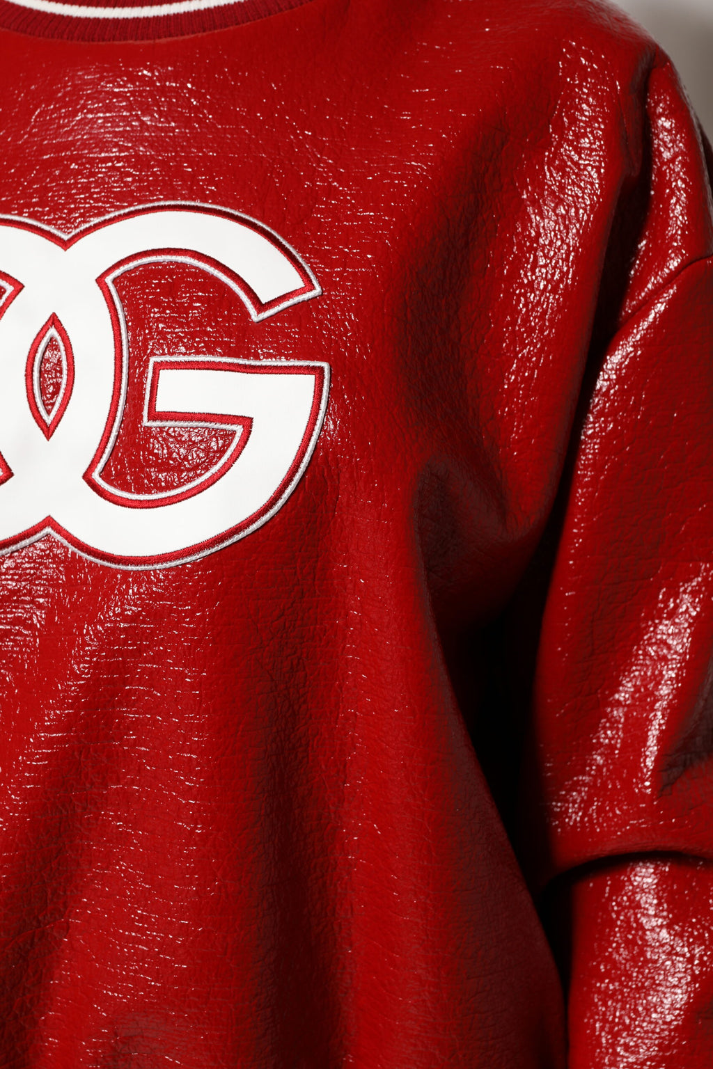 Dolce & Gabbana Roter Pullover mit DGLogo-Stickerei aus Wolle