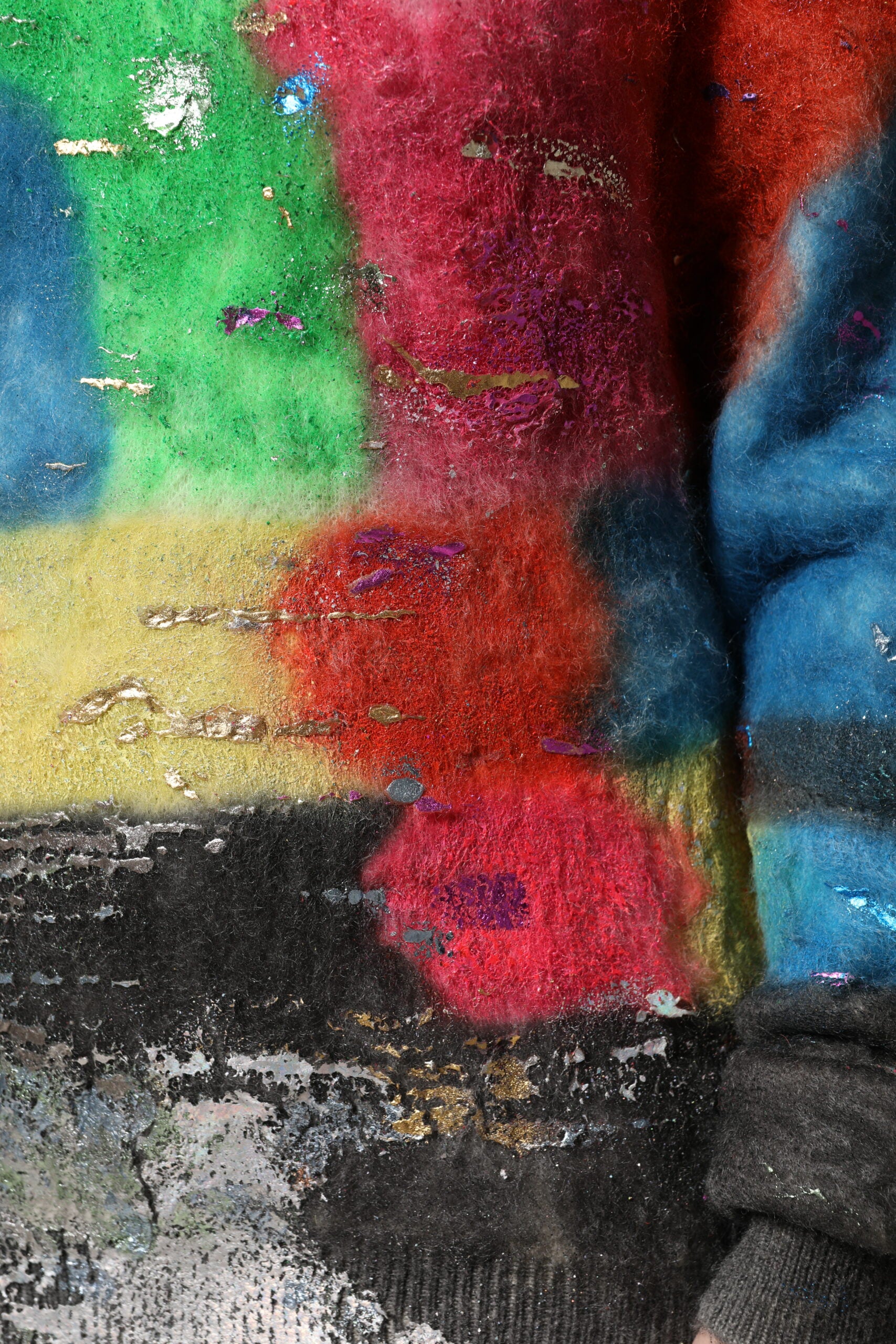 Dolce & Gabbana Multicolor Mohair Rollkragenpullover Pullover