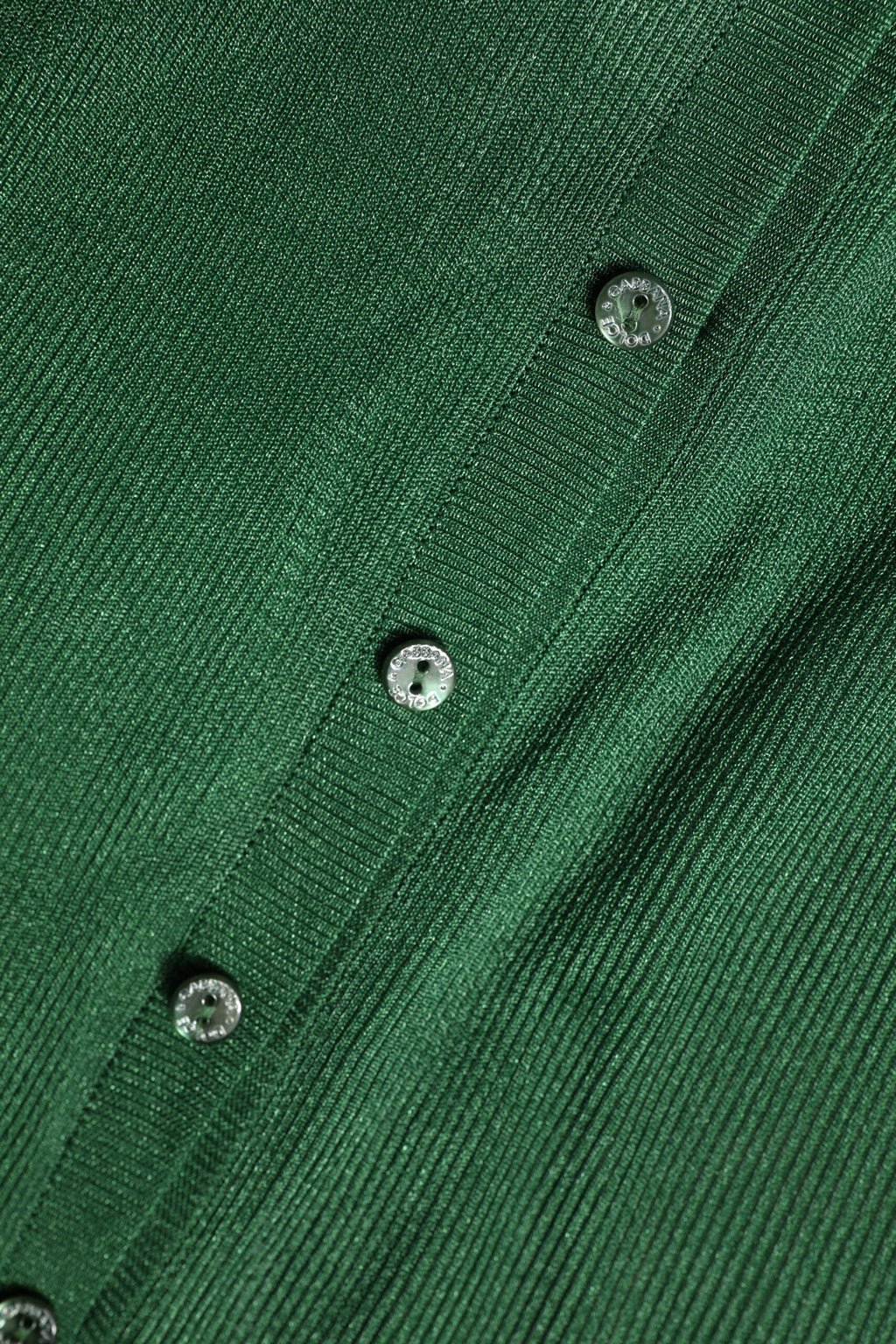 Dolce & Gabbana Grüner Polyester Pullover mit langen Ärmeln