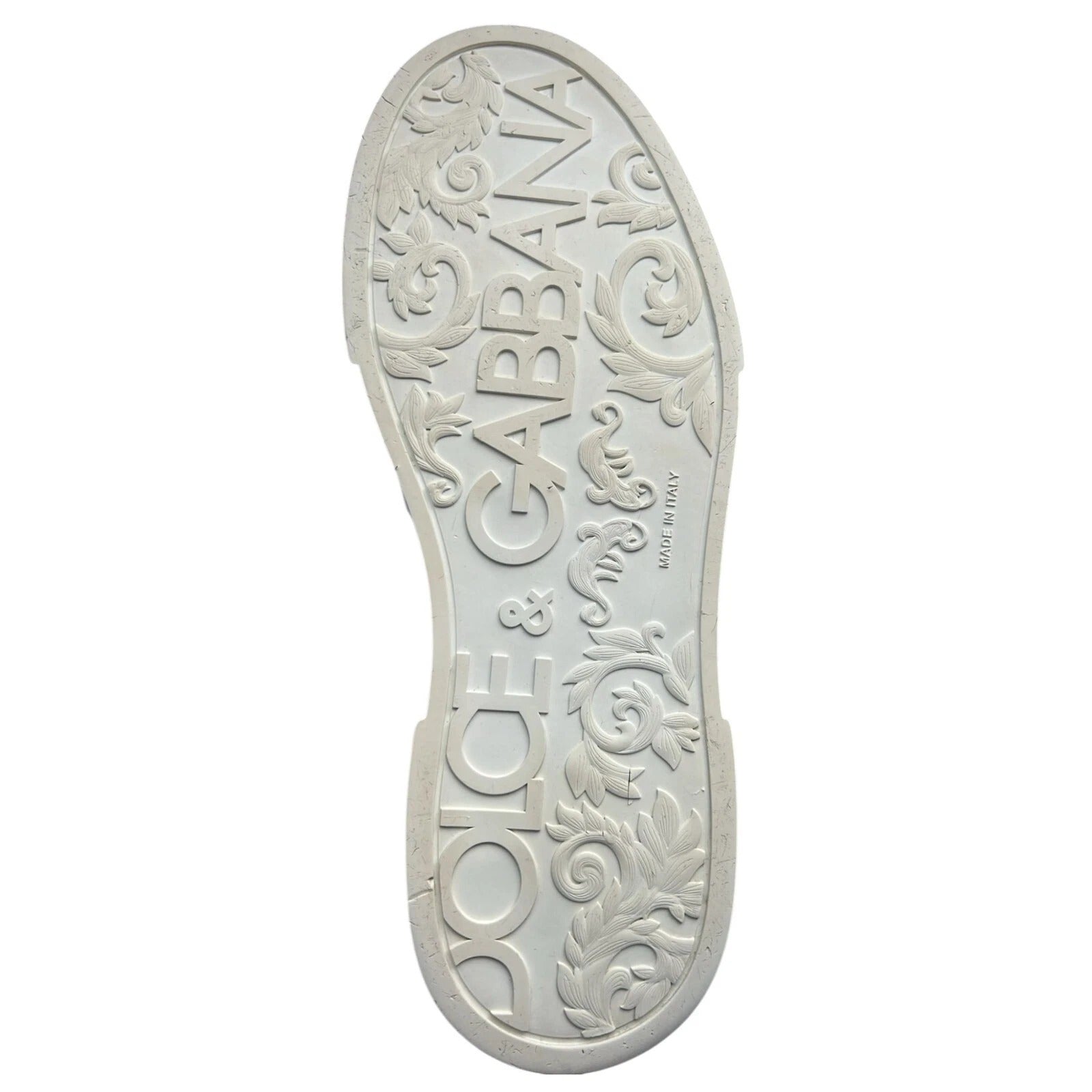 Dolce & Gabbana Weißes Leder DG Logo Low Top Sneaker Schuhe