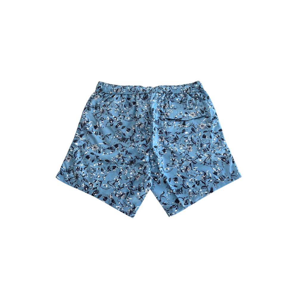 Trussardi Beachwear Hellblaue Polyester Herren Badeshorts