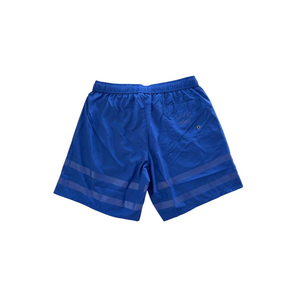 Iceberg Blaue Polyester Herren Badeshorts