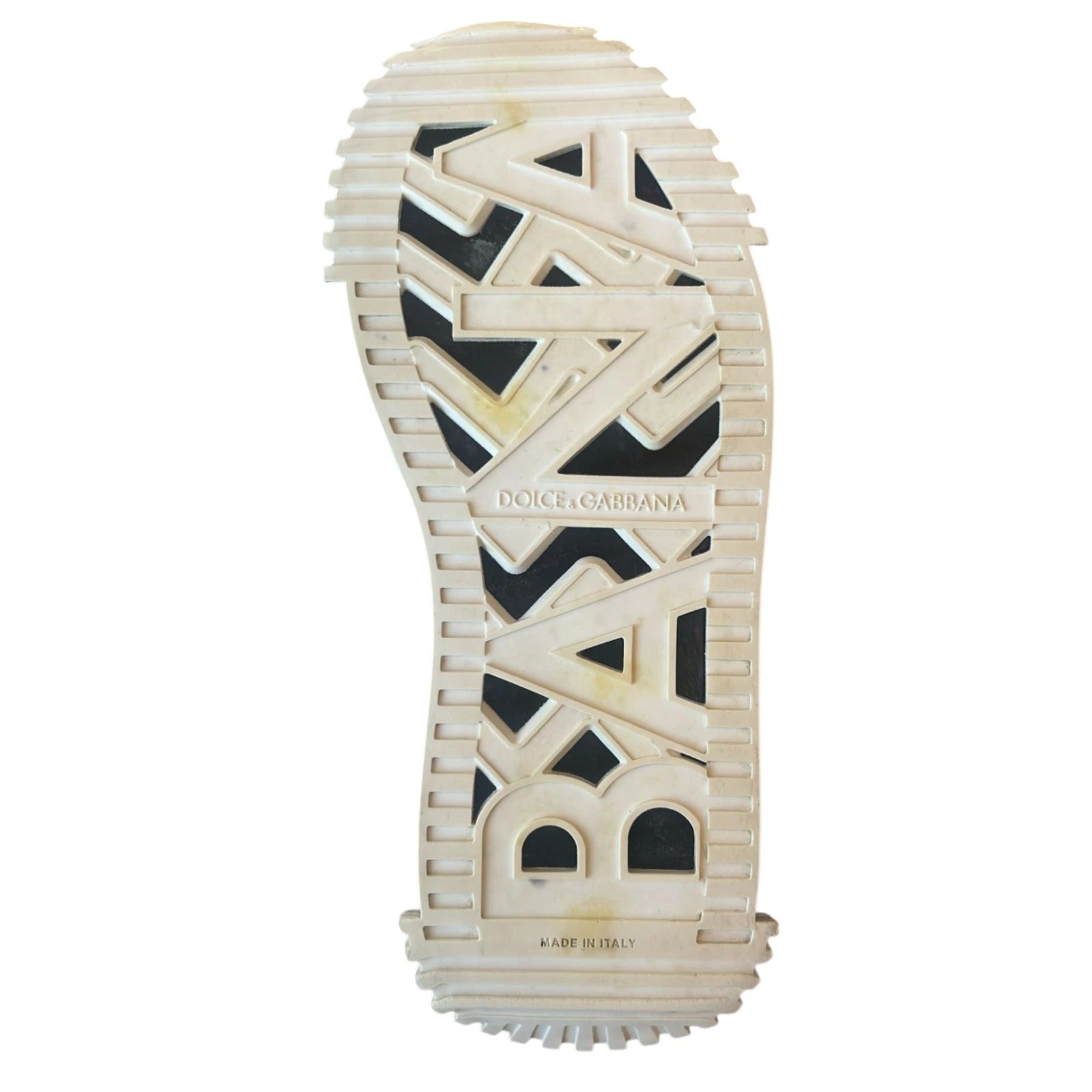 Dolce & Gabbana Weiß Schwarz Low Top NS1 Turnschuhe Schuhe