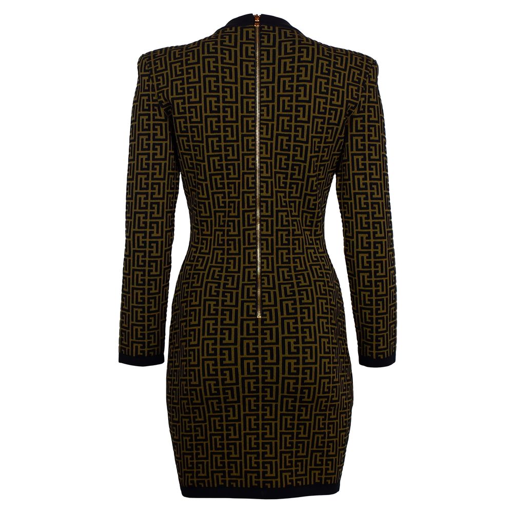 Balmain Braunes Wollkleid