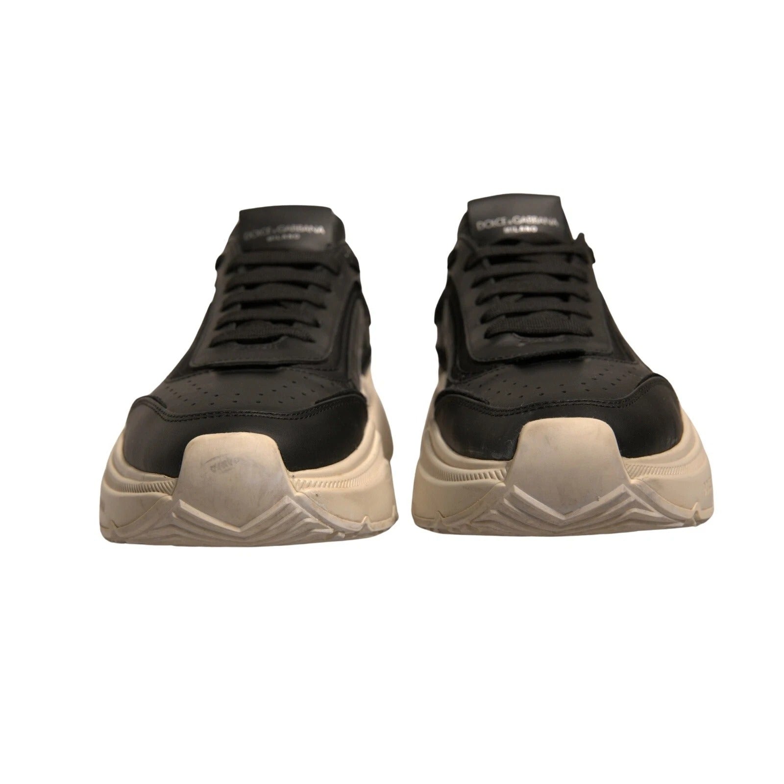 Dolce & Gabbana Schwarz Weiß Daymaster Low Top Turnschuhe Schuhe